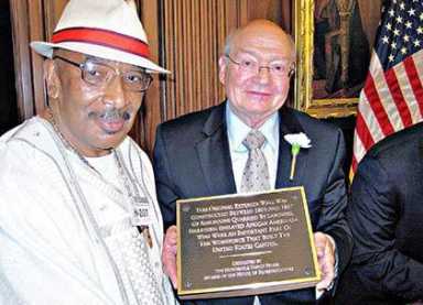 Tshaka honored by Ackerman for advocacy