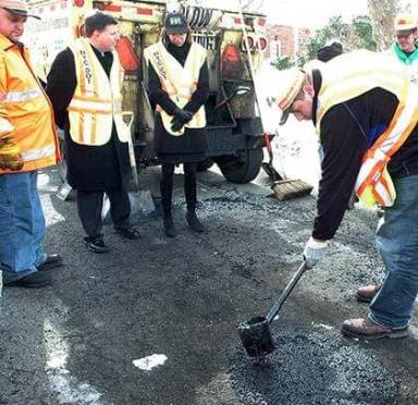 City fixes potholes created during storms