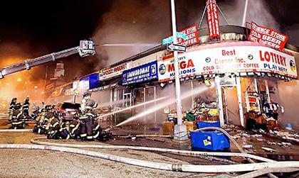 Fire devastates Rego Park block, destroys shops
