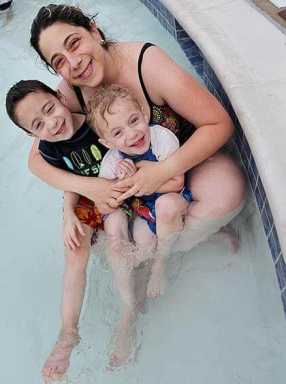 Bayside pool party helps disabled kids