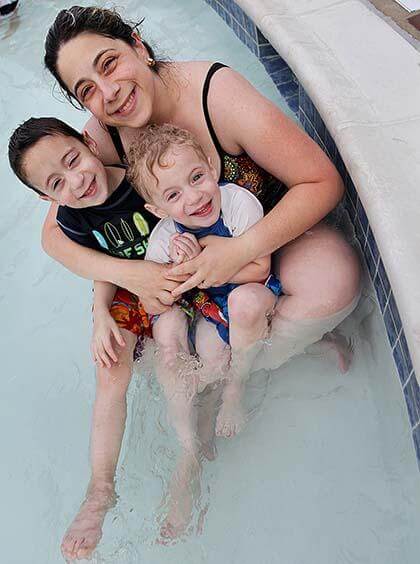 Bayside pool party helps disabled kids