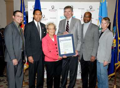 Marshall helps launch CUNY Month at Queens College
