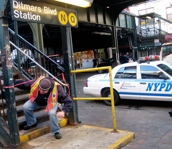 Train hits bumper in Astoria station and causes havoc for commuters