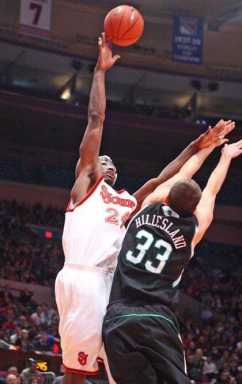 Burrell, Storm upset Notre Dame at MSG