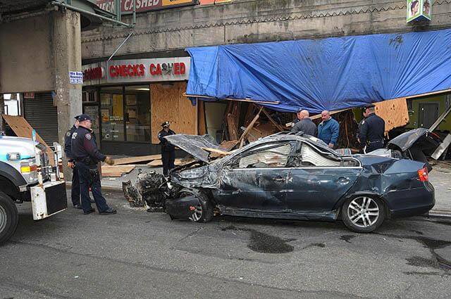 Second Queensboro accident slams same stores