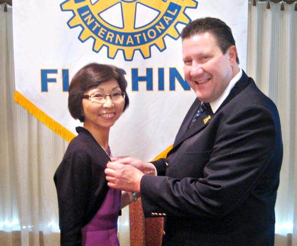 First Asian woman heads Flushing Rotary