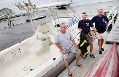 Firefighters rode on Jamaica Bay to Ground Zero