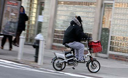 Electric bikes elude 112th Pct.