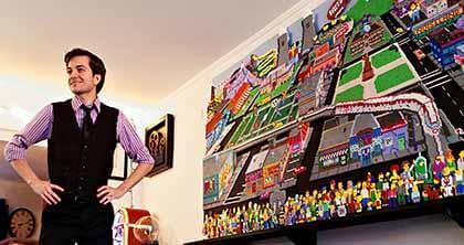 Simpsons town revealed in Forest Hills artist’s home