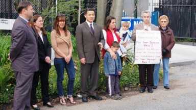 Station Road Civic protests road alteration