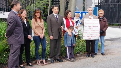 Station Road Civic protests road alteration