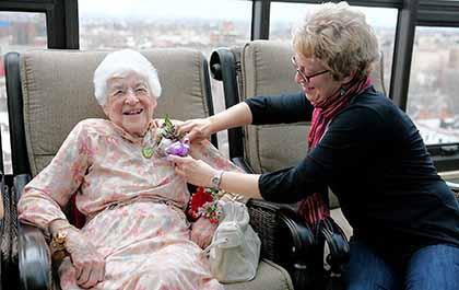 Family celebrates birthday of Flushing centenarian