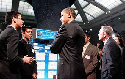 Intel finalists meet Obama