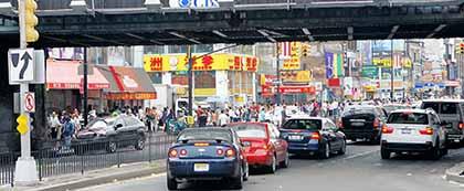 Flushing set for traffic change