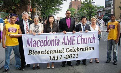 Macedonia AME church logs 200 yrs.