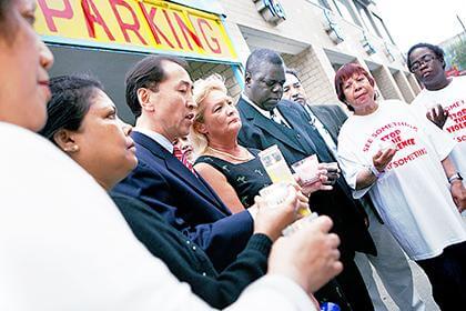 Slain woman’s mother arrives in Flushing