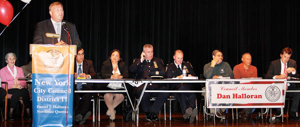Halloran claims city’s mistreating his district at meet