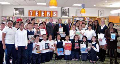 Peralta distributes $50K for libraries