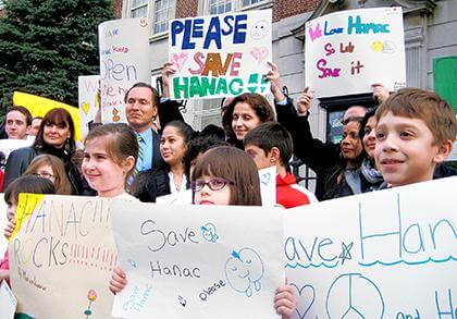 Vallone protests cuts at PS 2