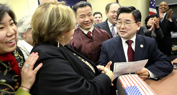 Koo officially registers as Queens Dem