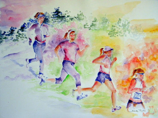 Kew Gardens’ artist Sandy Ryan finds inspiration from her marathon running and triathlons