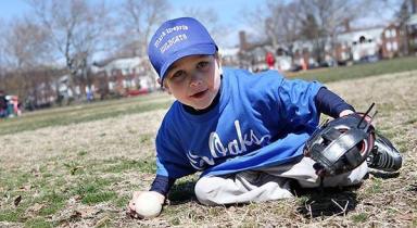 Player, 9, honored on Opening Day