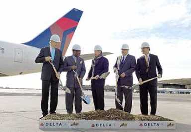 JFK Airport Terminal 4 upgrade breaks ground to fanfare