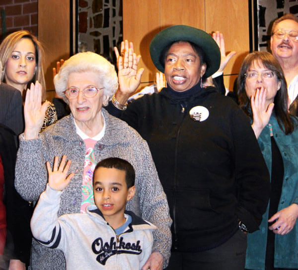 Members of New Visions Democratic Club sworn in