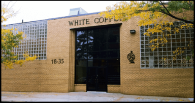 The current front of White Coffee in Astoria.