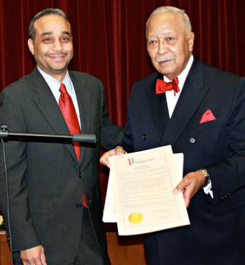 Former Mayor Dinkins honored at Black History event