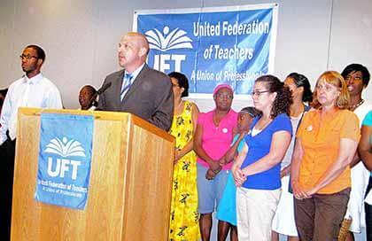 Teachers blame layoffs on protest