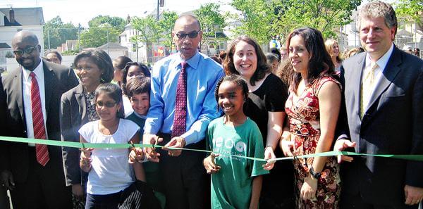 Grand opening held for PS 33’s playground