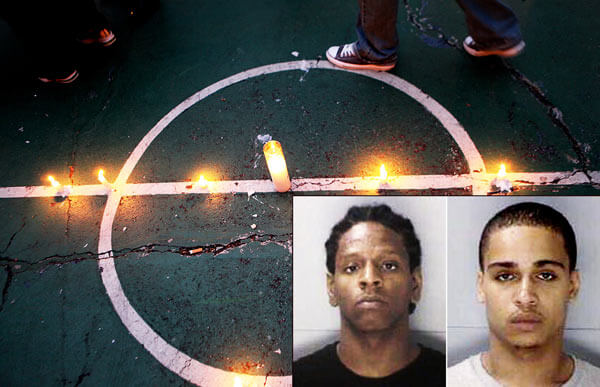 Pair charged in athlete’s killing