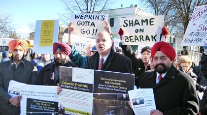 Friedrich supporters protest Weprin mailing