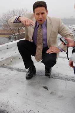 Malfunctioning plane dumps shrapnel on College Point Corporate Park