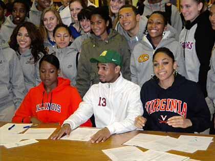 3 Christ the King Division I players sign letters of intent