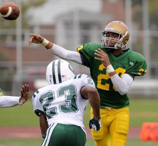 Marlowe paces Holy Cross in three-TD runaway –