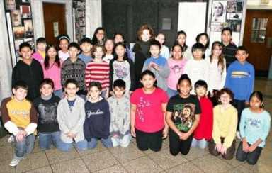 Bayside students honor sculptor Louise Nevelson with artwork