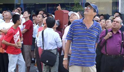 Flushing captivated by Olympics opener