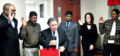 Brown touts DA office’s record during CB 13 meet