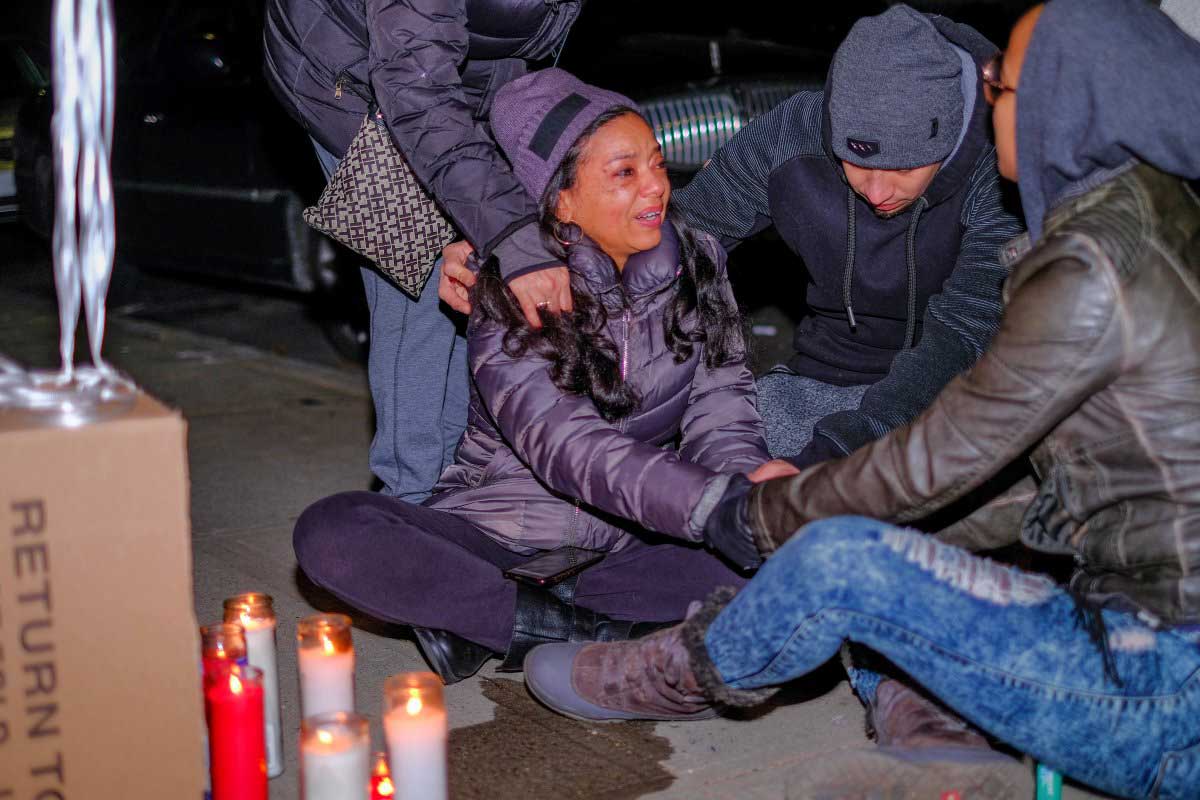 At memorial vigil, mother renews call to find people who murdered her son in Woodhaven