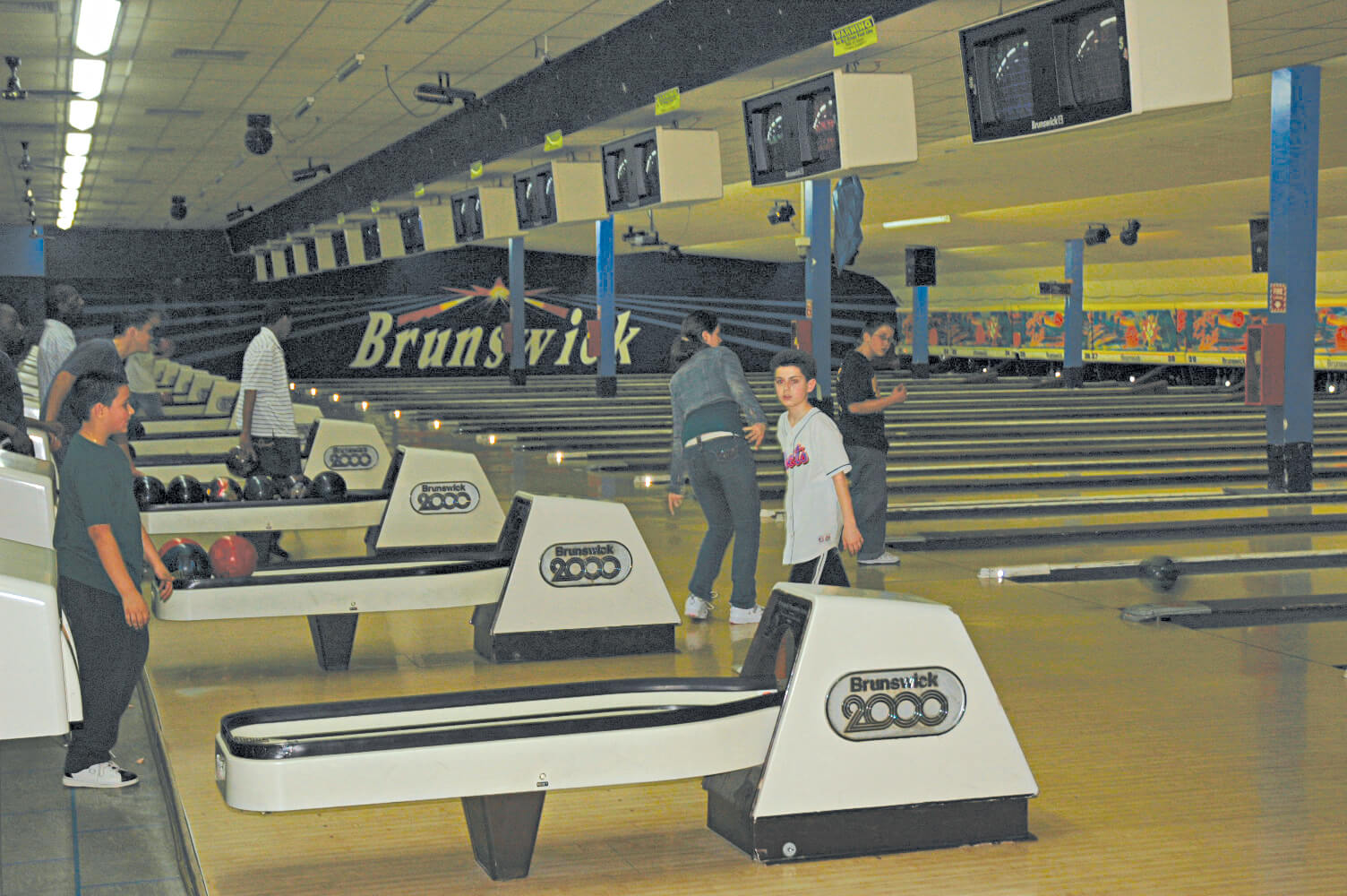 Bowlers at the now-defunct Woodhaven Lanes, which closed in May 2008.