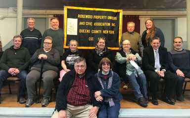 Members of the Ridgewood Property Owners and Civic Association at the March 7 meeting.
