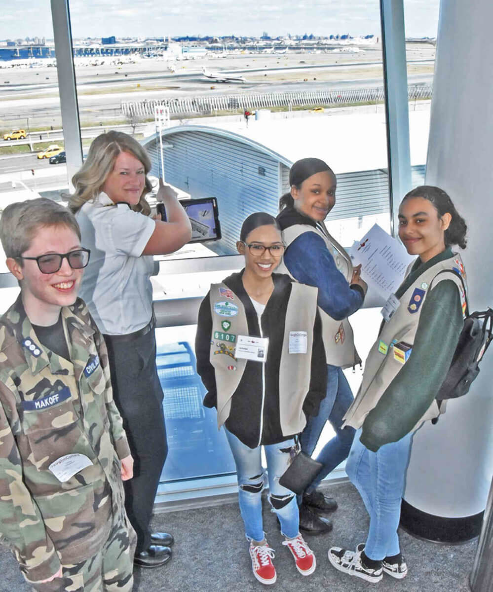 Vaughn College and 99s International Club of Women Pilots welcome Girl Scouts