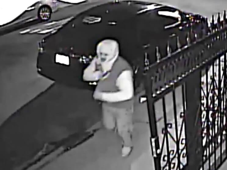 The gunman who menaced a woman on a Hollis street on March 11.