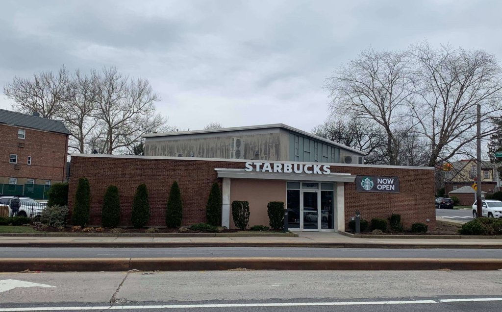 The new Bayside Starbucks at 32-02 Francis Lewis Blvd.