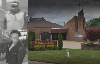The two suspects in an April 4 burglary at St. Helen's Church in Howard Beach.