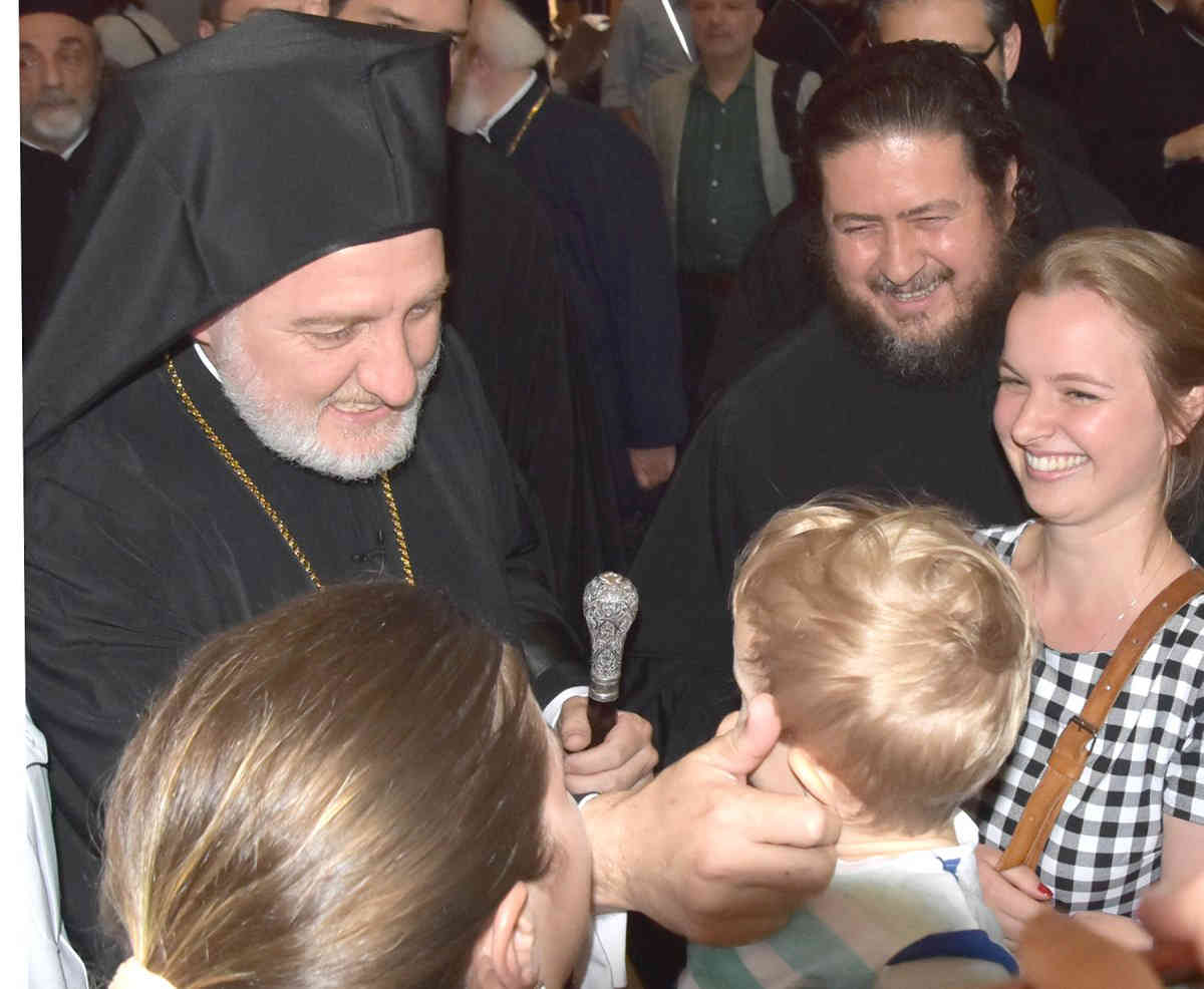 Archibishop Elpidophoros arrives at JFK Airport
