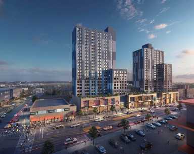 Rendering of the 168th Street-Archer Green project