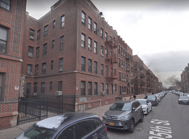 The area of 95th Street near 35th Avenue in Jackson Heights where a man was shot in the head on the night of July 12.